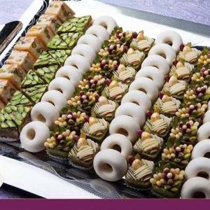 Plateau variés Baklawa, mignardise, bjawia et kaak warka 1kg